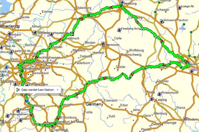 Wanderweg durch ganz Deutschland
