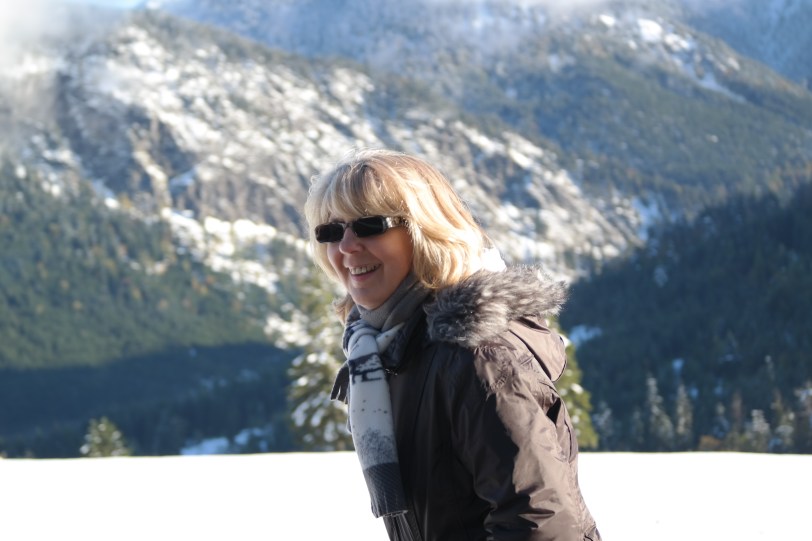 Gaby in the alps at Jungholz